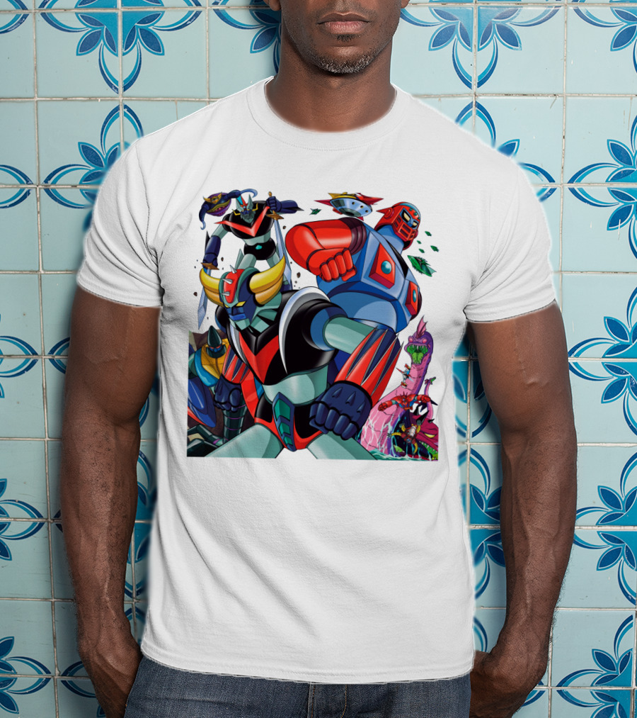 Mazinger Z Great Mazinger Boss Borot Koji Kabuto Tetsuya Tsurugi Iconic Robot Heroes Battle T-Shirt