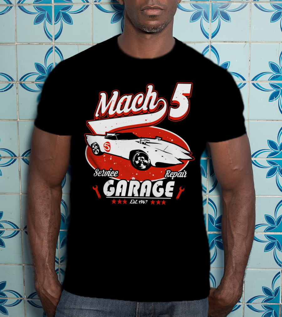 Mach 5 Service Repair Garage Est 1967 T-Shirt