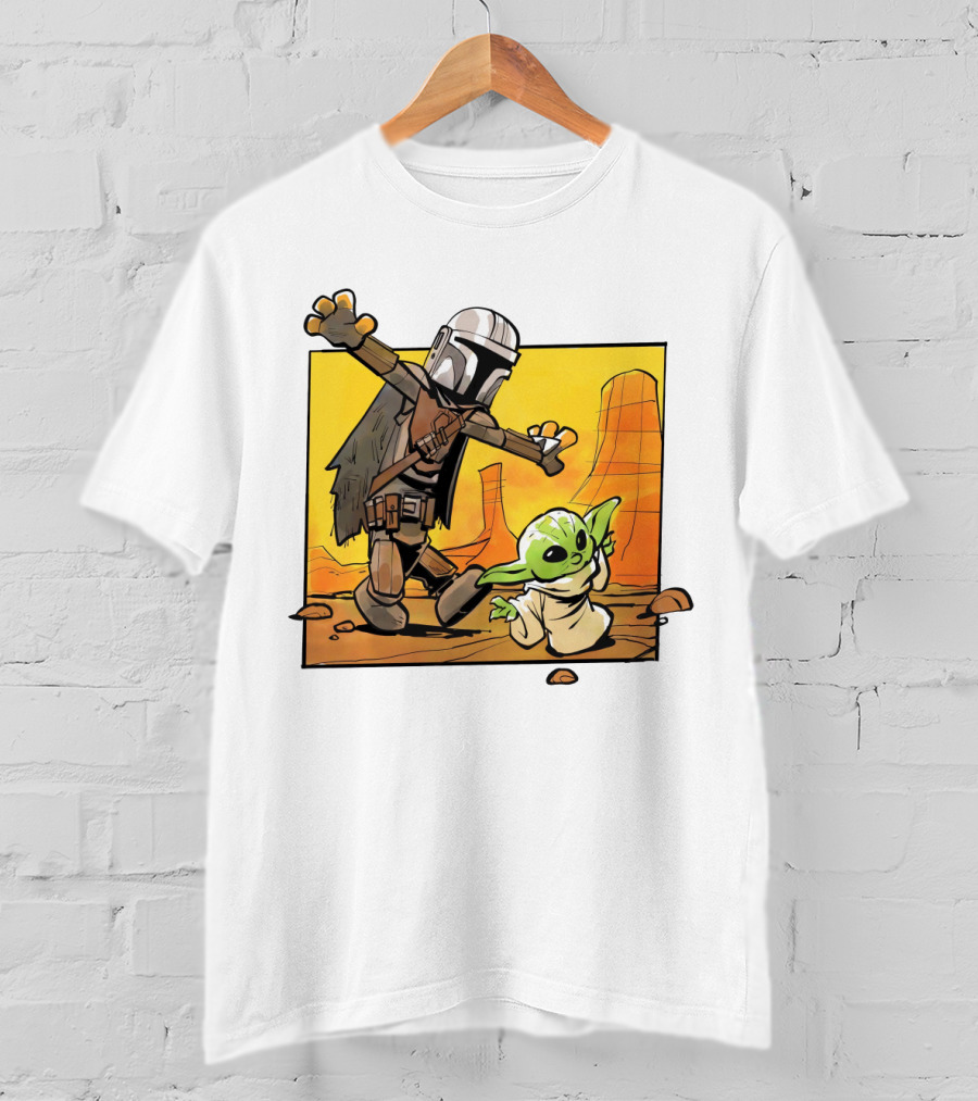 The Mandalorian And Grogu Desert Adventure Baby Yoda T-Shirt