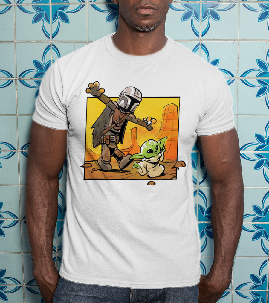 The Mandalorian And Grogu Desert Adventure Baby Yoda T-Shirt