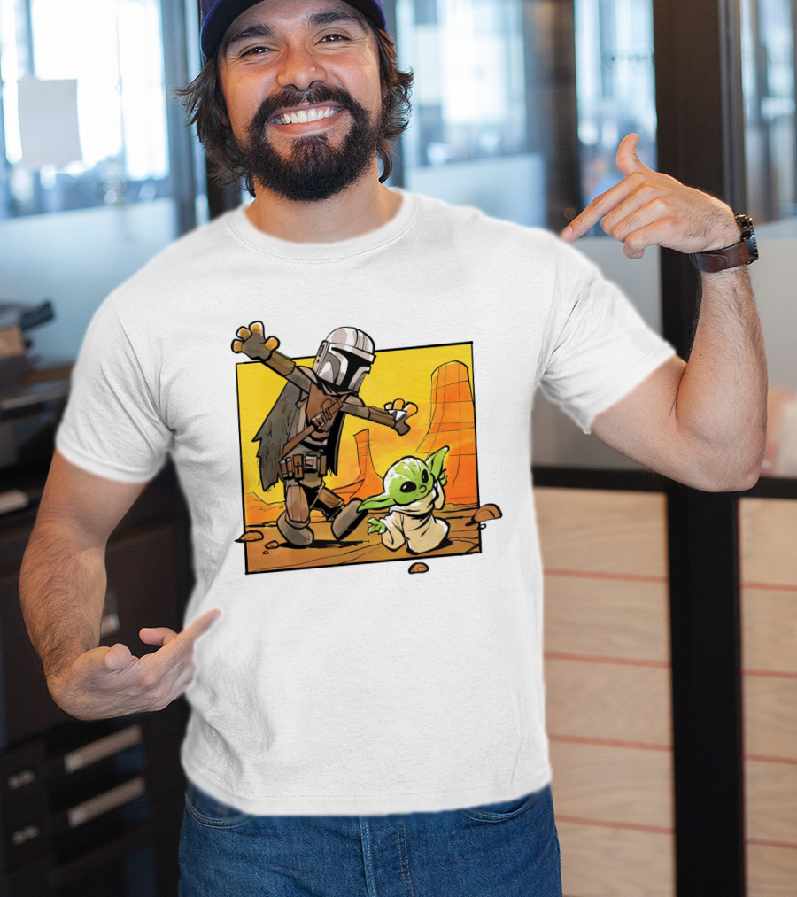The Mandalorian And Grogu Desert Adventure Baby Yoda T-Shirt