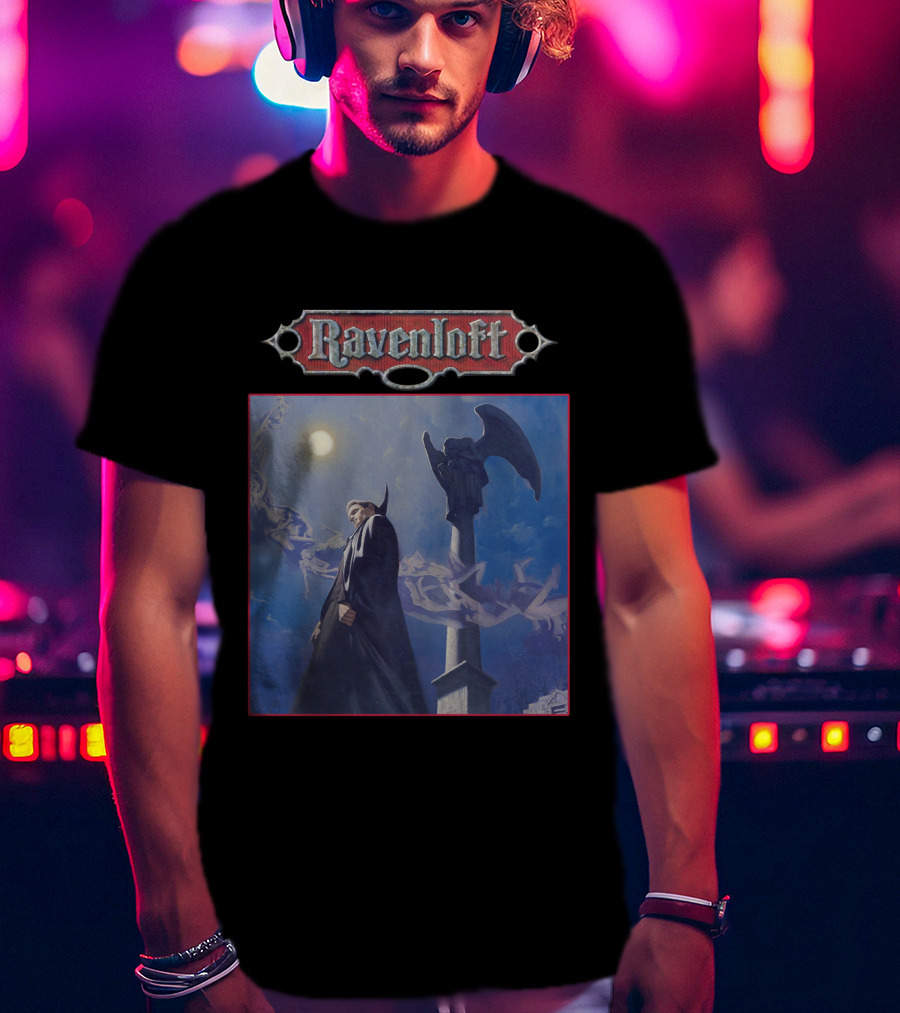 Ravenloft Vampire Night Gothic Scene T-Shirt