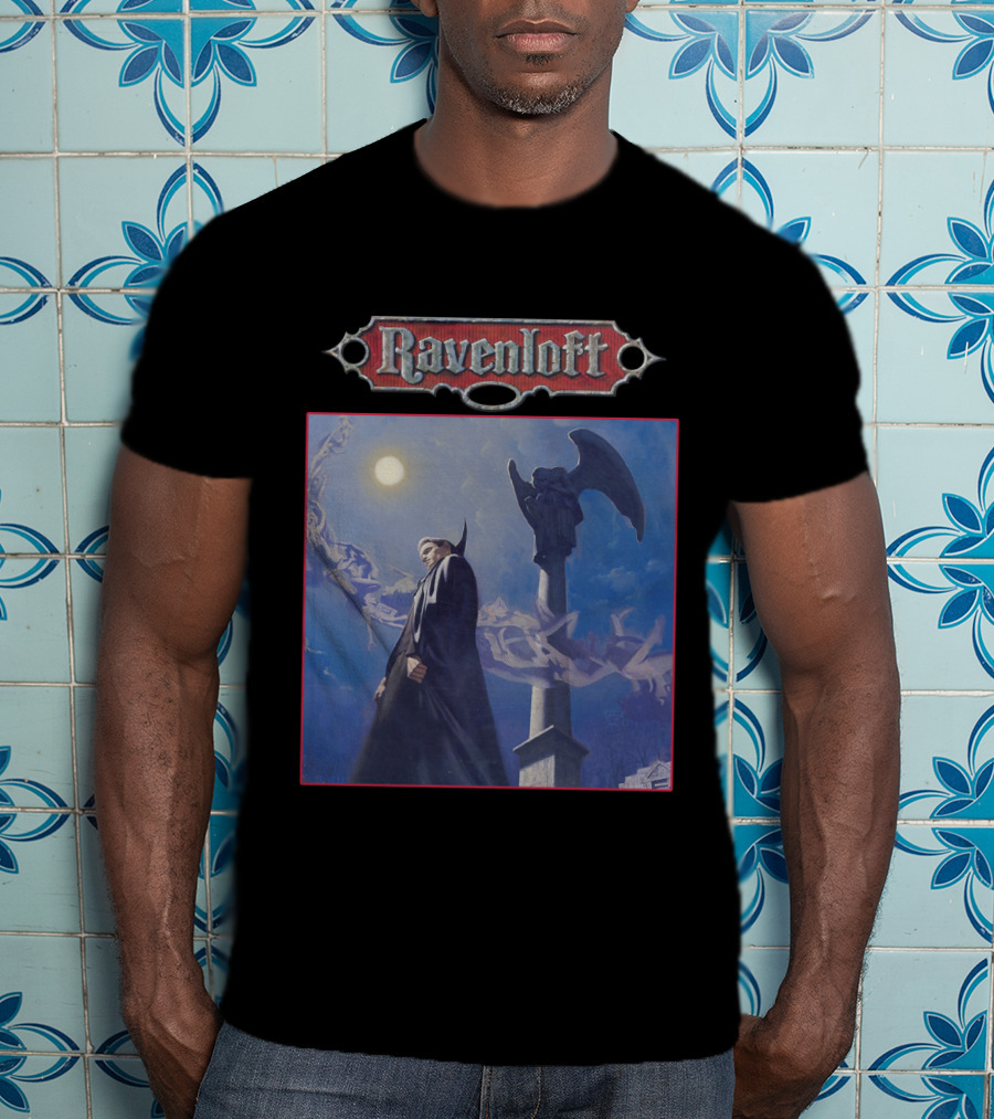 Ravenloft Vampire Night Gothic Scene T-Shirt