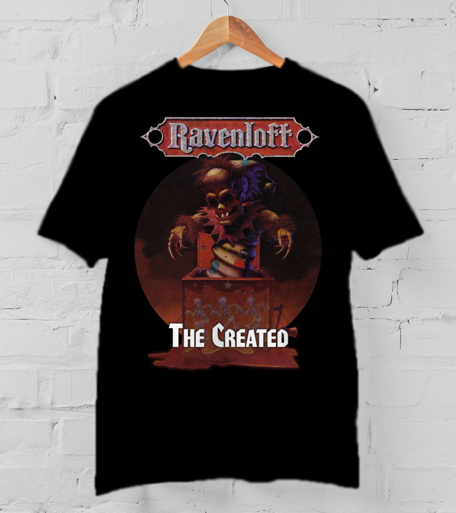 Ravenloft The Created Creepy Puppet Box With Skeletons T-Shirt