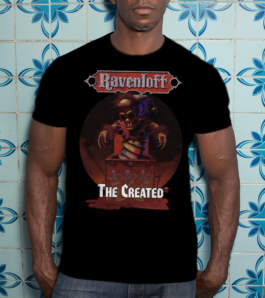 Ravenloft The Created Creepy Puppet Box With Skeletons T-Shirt