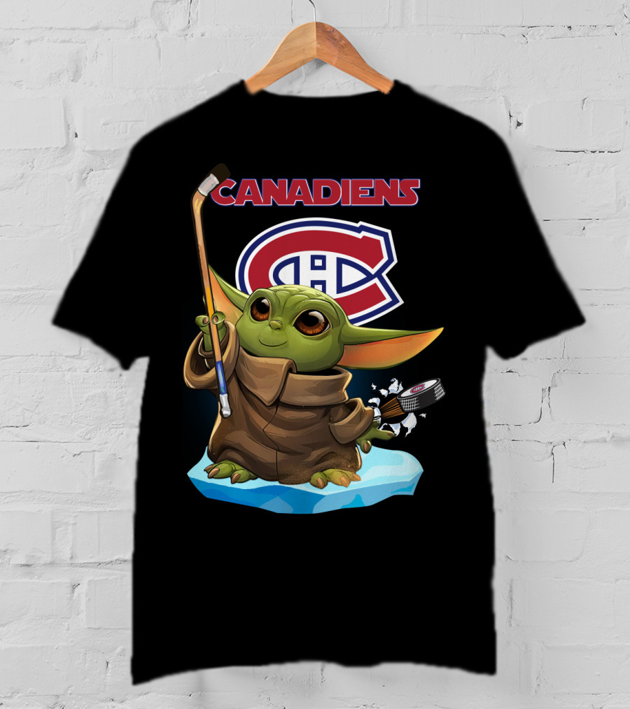 Baby Yoda Canadiens Hockey NHL Montreal Canadiens T-Shirt