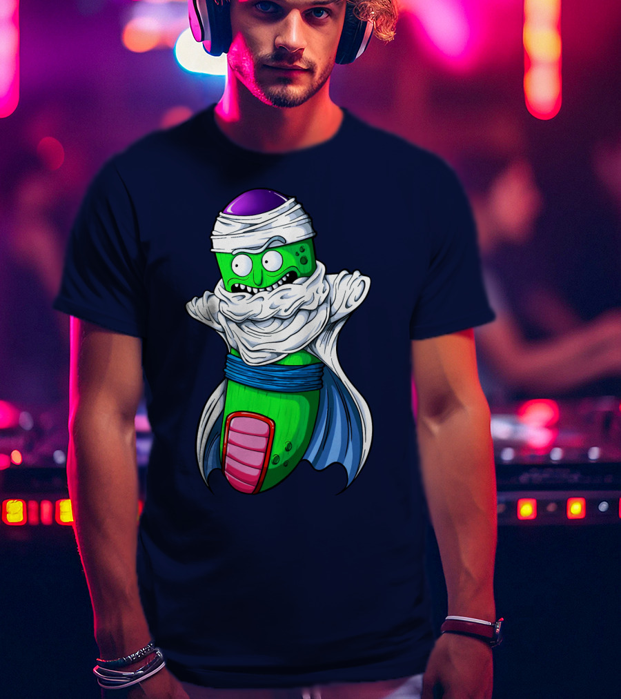 Rick And Morty Pickle Rick Meets Dragon Ball Z Fusion T-Shirt