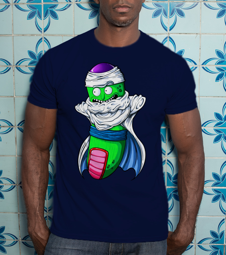 Rick And Morty Pickle Rick Meets Dragon Ball Z Fusion T-Shirt