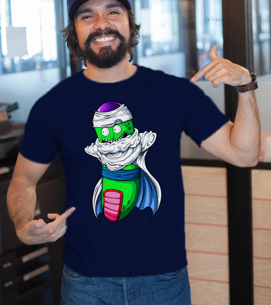 Rick And Morty Pickle Rick Meets Dragon Ball Z Fusion T-Shirt