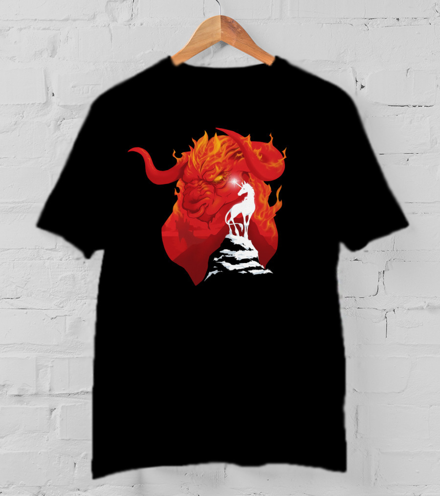 The Last Unicorn Red Bull Fiery Showdown T-Shirt