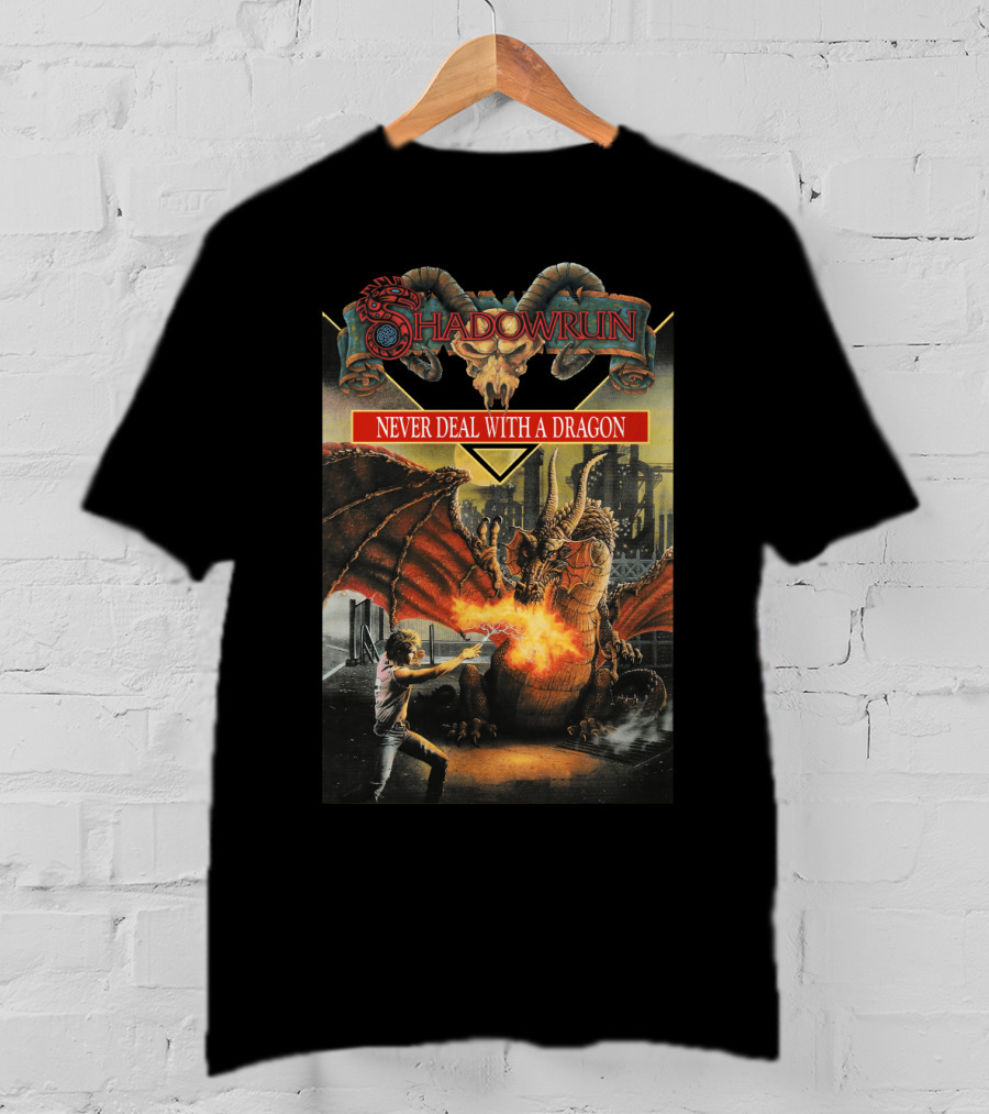 Shadowrun Never Deal With A Dragon T-Shirt