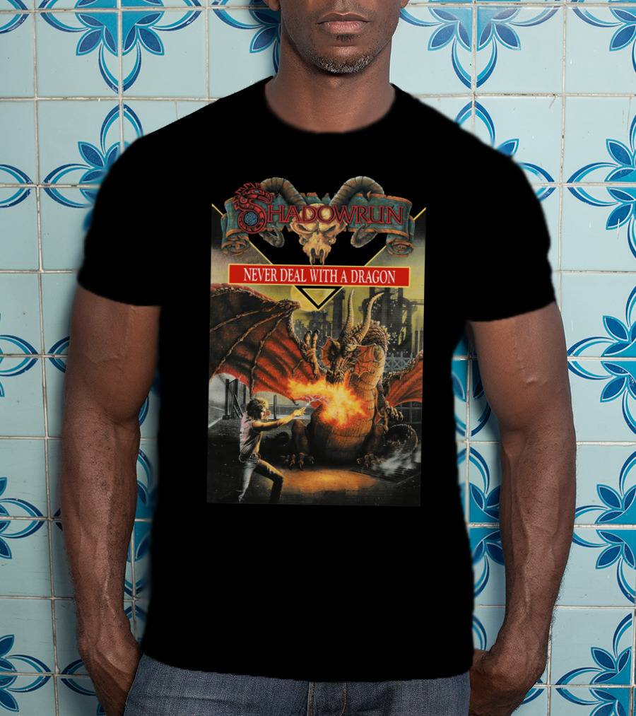 Shadowrun Never Deal With A Dragon T-Shirt