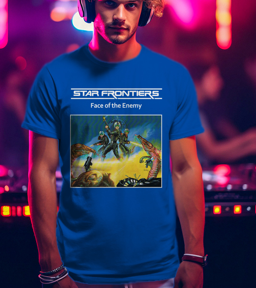 Star Frontiers Face Of The Enemy Alien Battle Scene T-Shirt