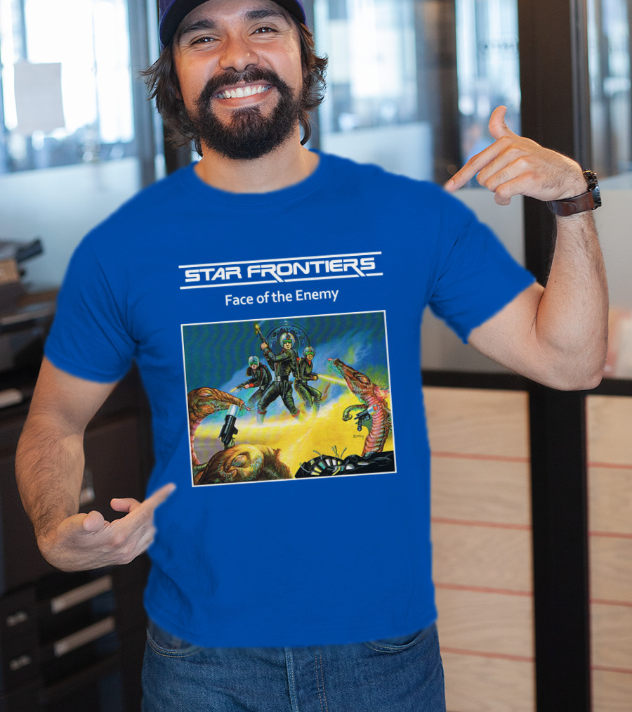 Star Frontiers Face Of The Enemy Alien Battle Scene T-Shirt
