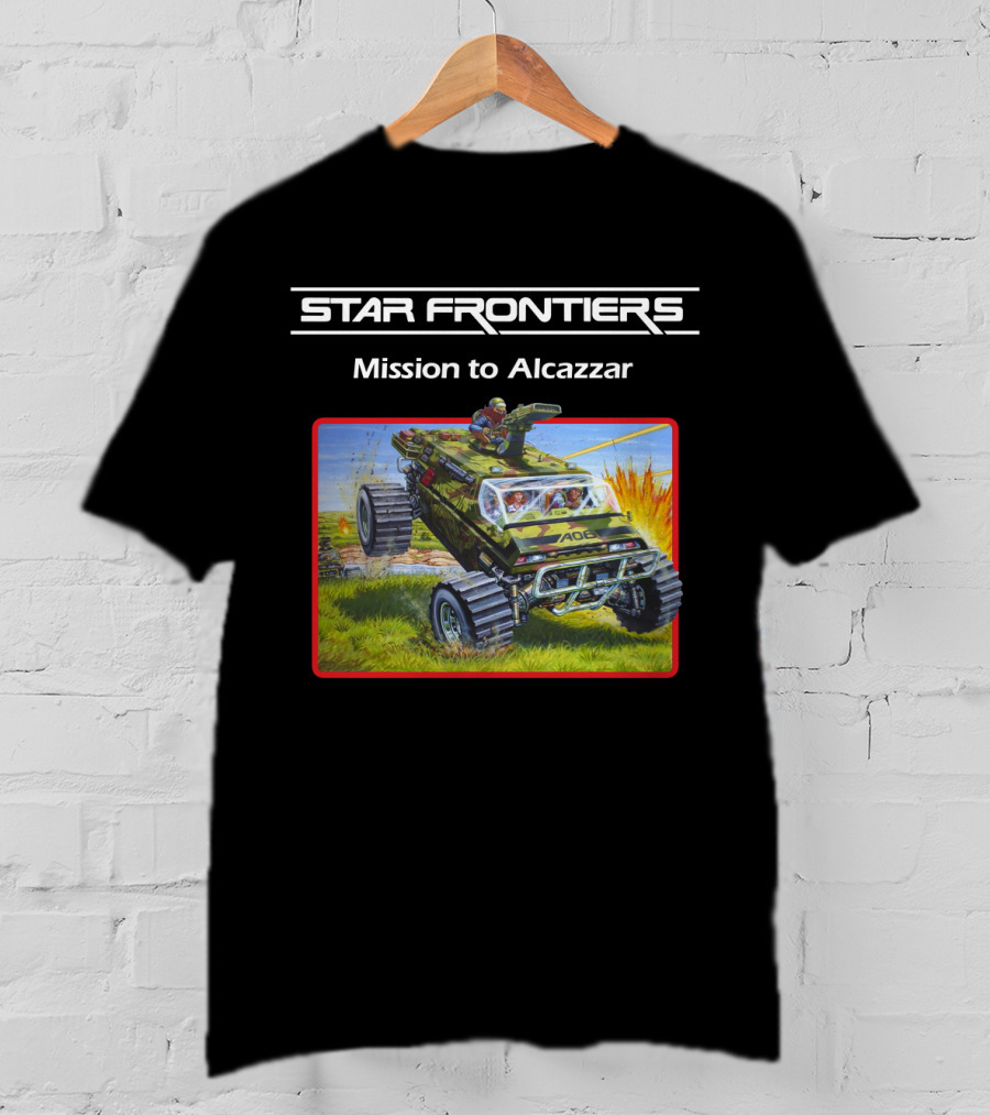 Star Frontiers Mission To Alcazzar Explosive Off-Road Adventure T-Shirt