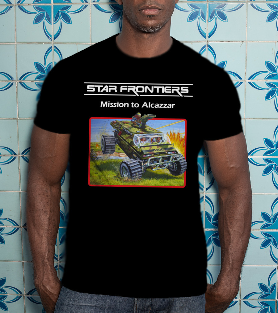 Star Frontiers Mission To Alcazzar Explosive Off-Road Adventure T-Shirt