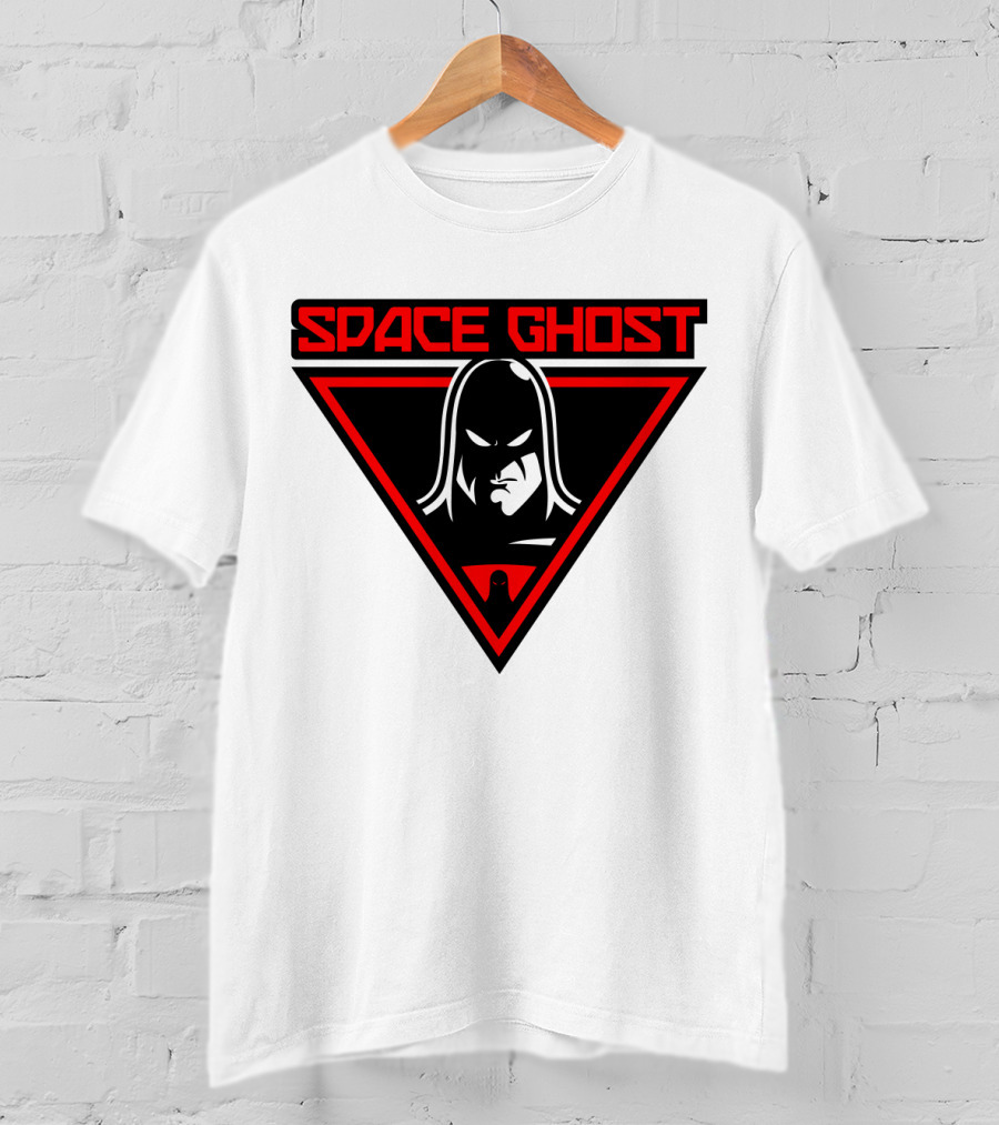 Space Ghost Logo With Red Triangle T-Shirt