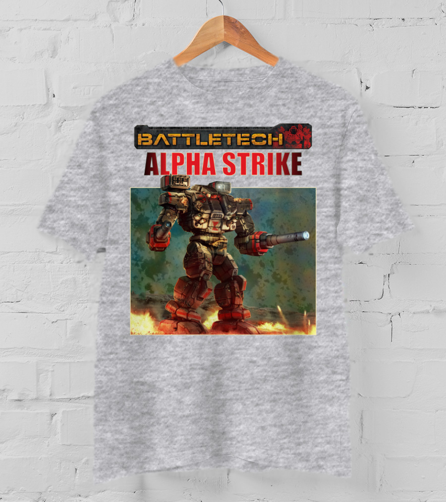 BattleTech ALPHA STRIKE Mech Warrior Battle Scene T-Shirt