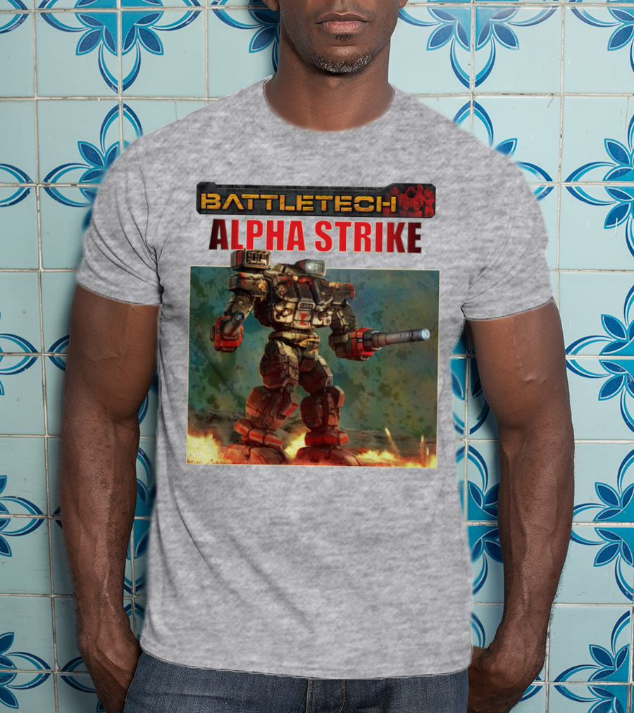BattleTech ALPHA STRIKE Mech Warrior Battle Scene T-Shirt