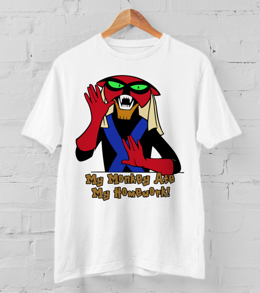 Space Ghost Brak My Monkey Ate My Homework T-Shirt
