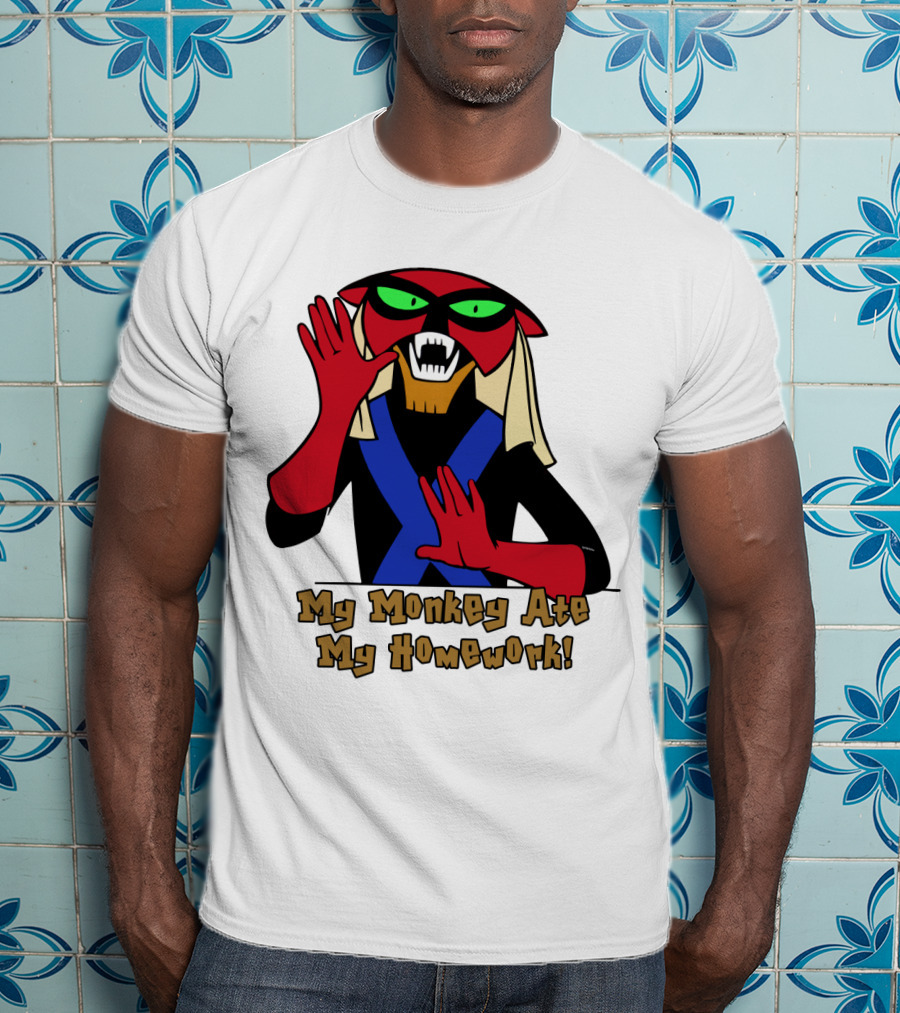 Space Ghost Brak My Monkey Ate My Homework T-Shirt