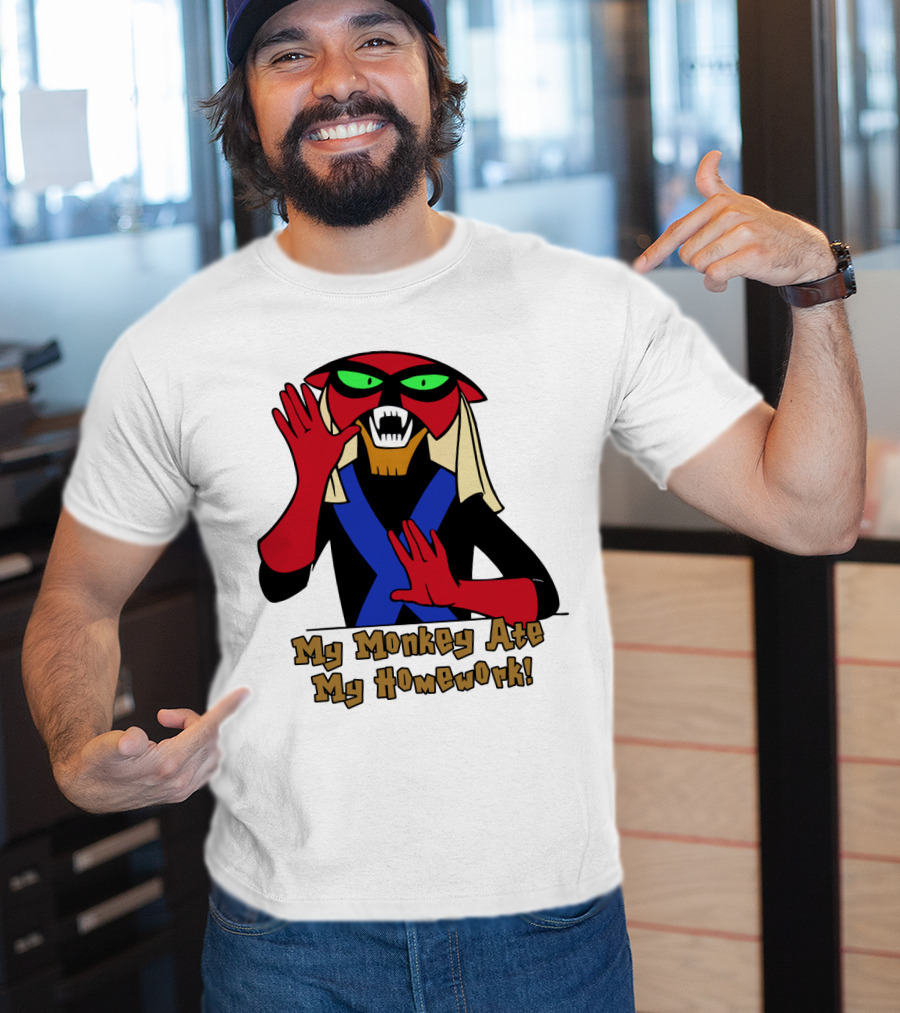 Space Ghost Brak My Monkey Ate My Homework T-Shirt