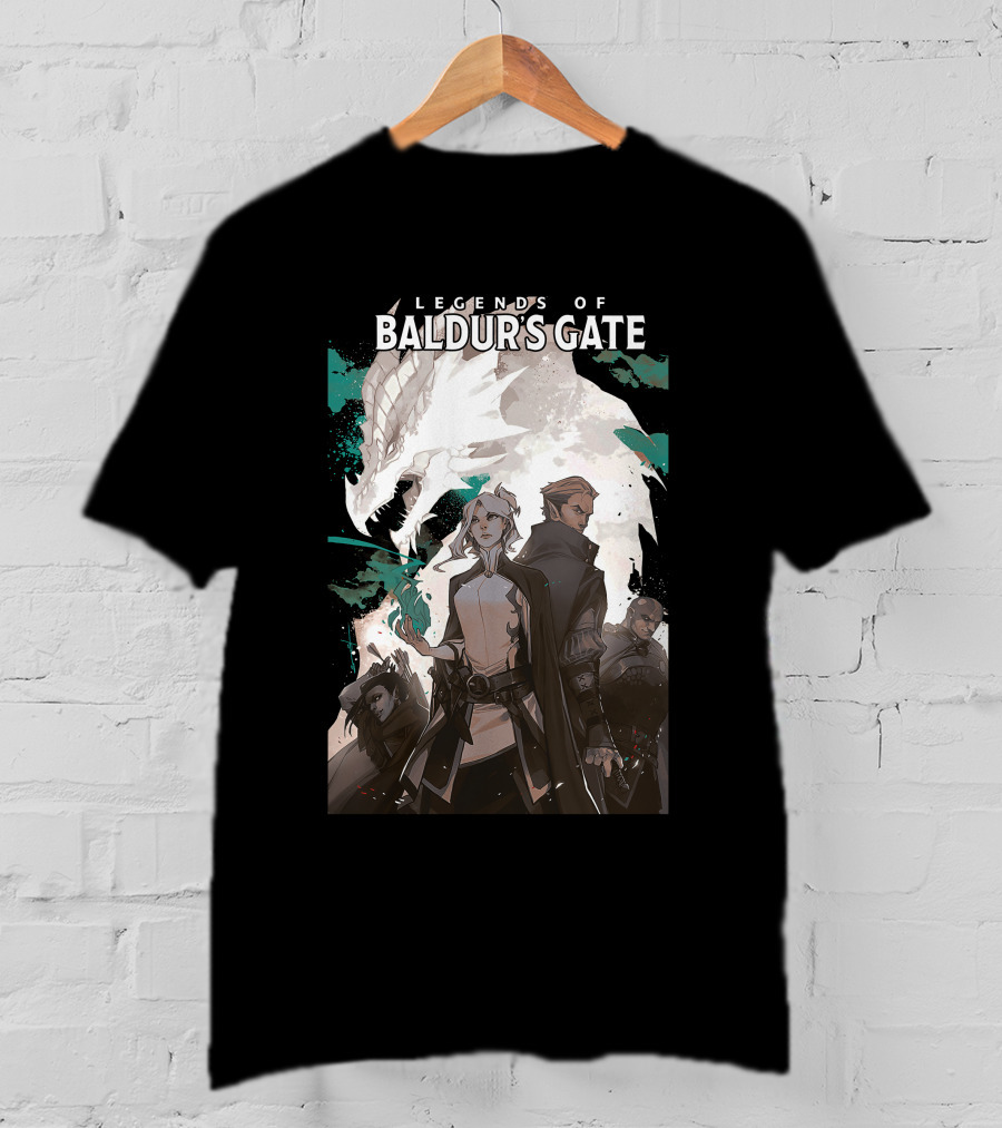 Legends Of Baldur’s Gate Dragon And Heroes Adventure T-Shirt