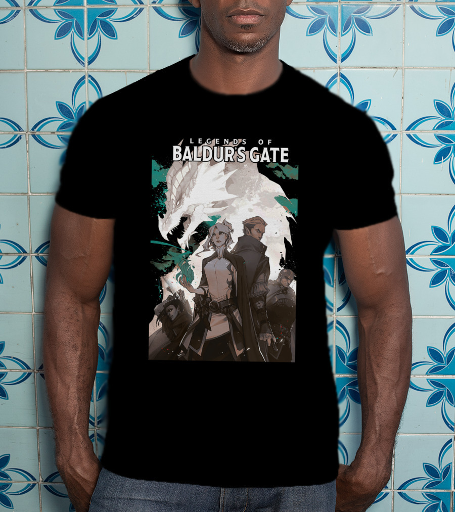Legends Of Baldur’s Gate Dragon And Heroes Adventure T-Shirt