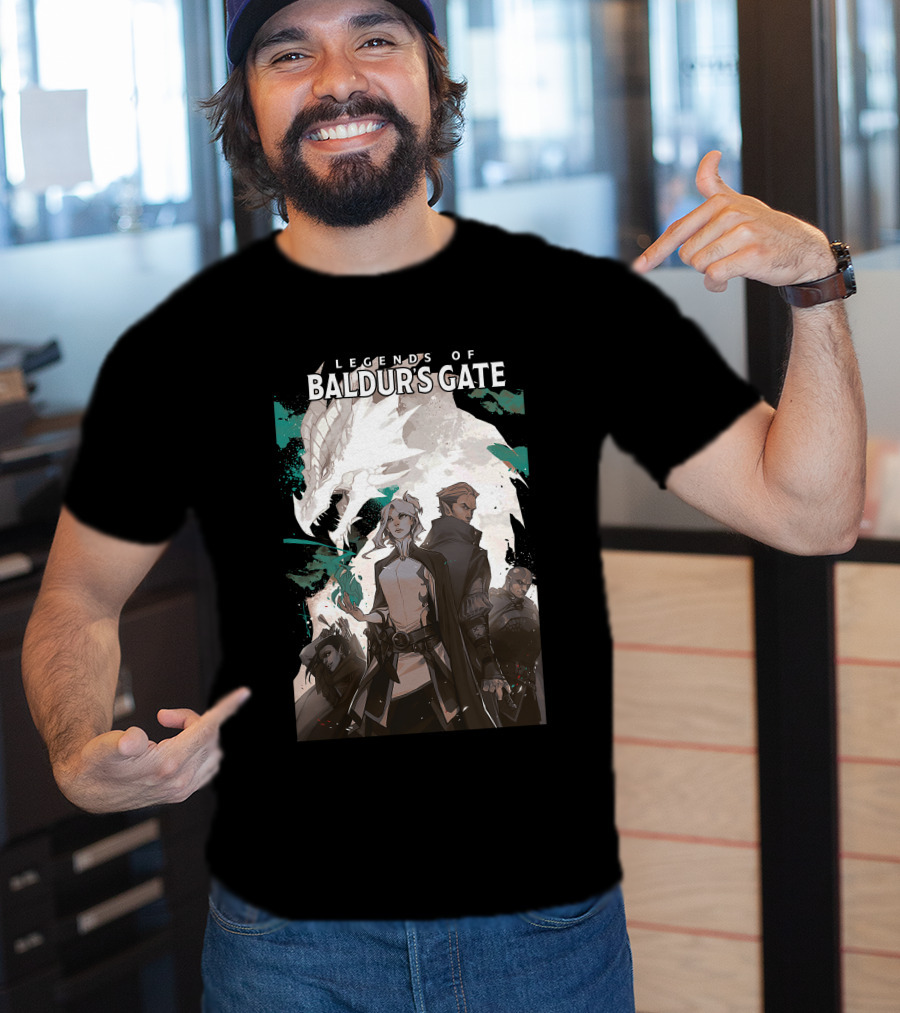 Legends Of Baldur’s Gate Dragon And Heroes Adventure T-Shirt