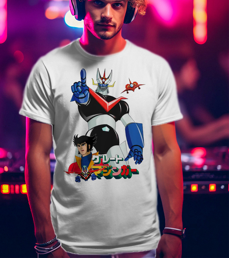 Great Mazinger Robot Anime Character T-Shirt