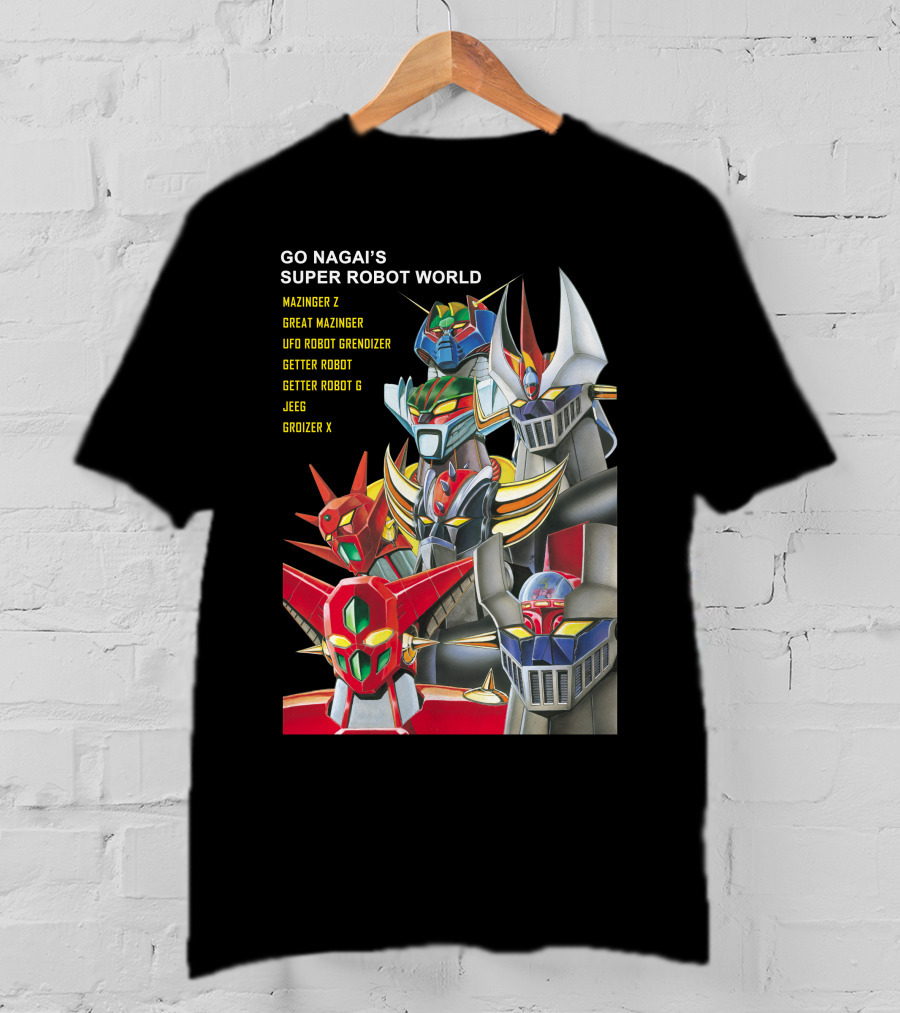 Go Nagai's Super Robot World Mazinger Z Great Mazinger UFO Robot Grendizer Getter Robot Getter Robot G Jeeg Groizer X T-Shirt