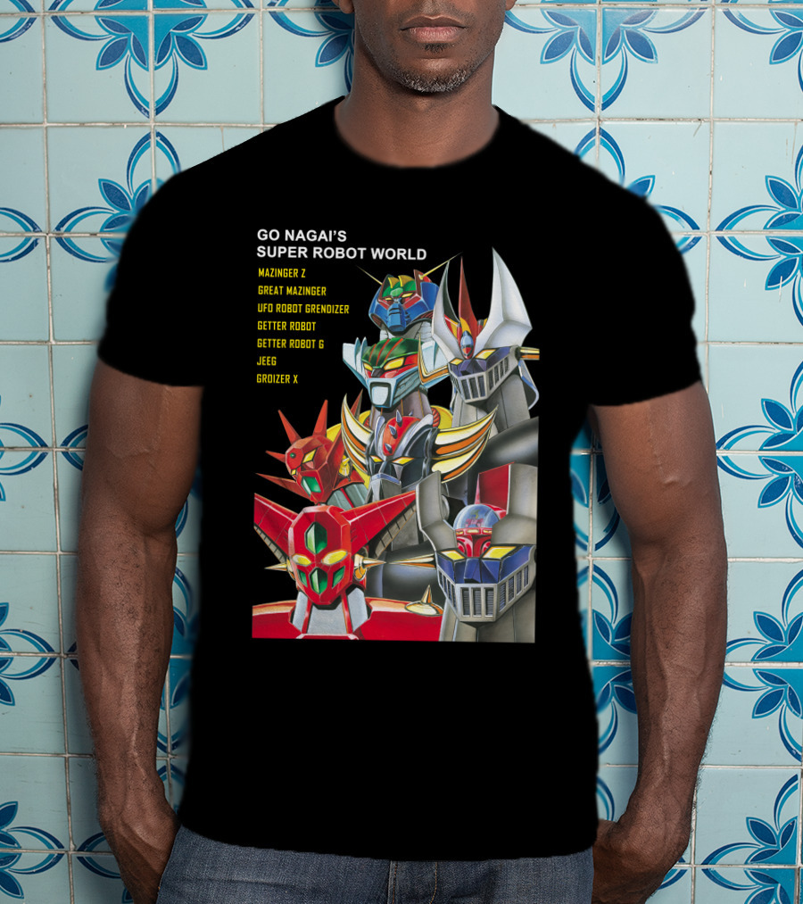 Go Nagai's Super Robot World Mazinger Z Great Mazinger UFO Robot Grendizer Getter Robot Getter Robot G Jeeg Groizer X T-Shirt