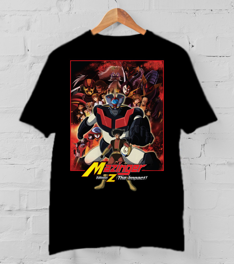 Mazinger Edition Z The Impact Heroic Robot And Characters Collage T-Shirt