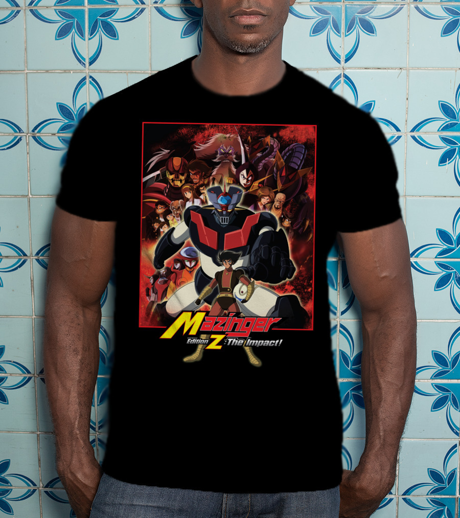 Mazinger Edition Z The Impact Heroic Robot And Characters Collage T-Shirt