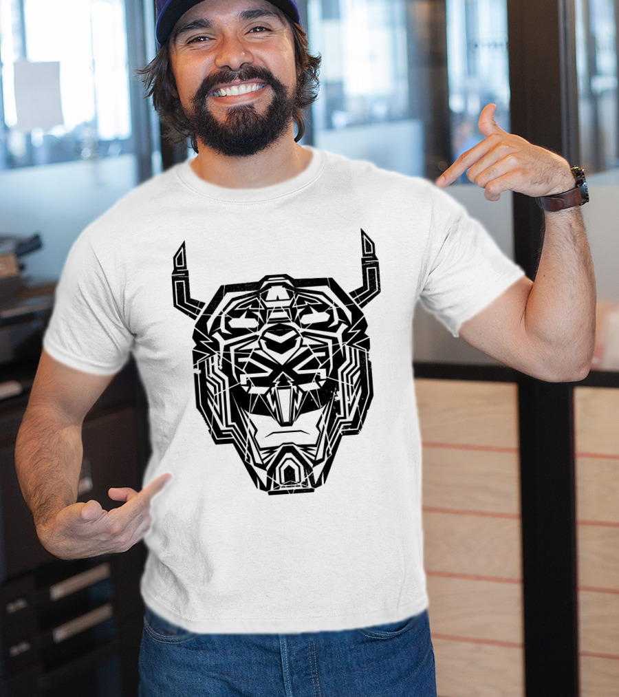 Voltron Head Geometric Lion Face T-Shirt