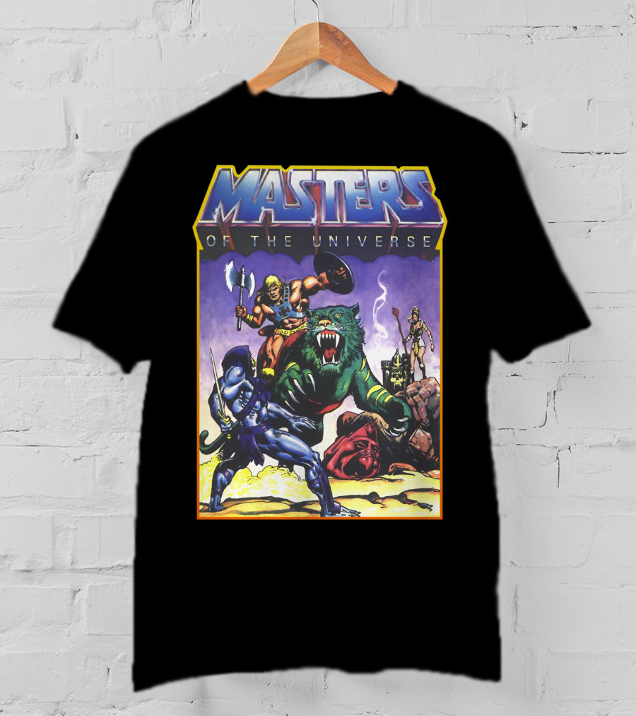 Masters Of The Universe He-Man Battle Cat Skeletor T-Shirt