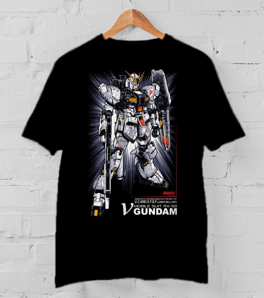 V Gundam Mobile Suit RX-93 Amuro Ray Customize U.C. 0093 E.F.S.F. Londo Bell Unit T-Shirt