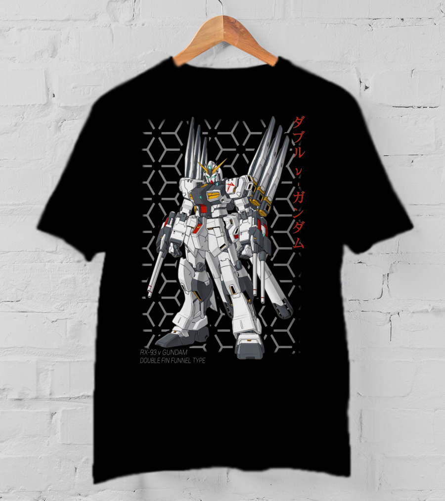 RX-93 V Gundam Double Fin Funnel Type T-Shirt
