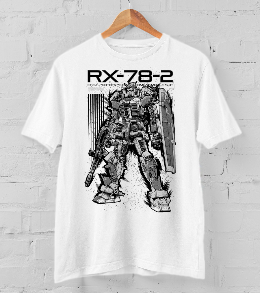 RX-78-2 EFSF Prototype Combat Mobile Suit Gundam T-Shirt
