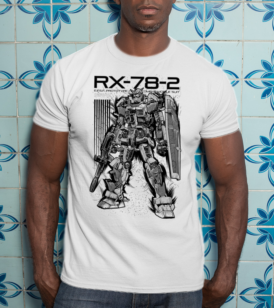 RX-78-2 EFSF Prototype Combat Mobile Suit Gundam T-Shirt