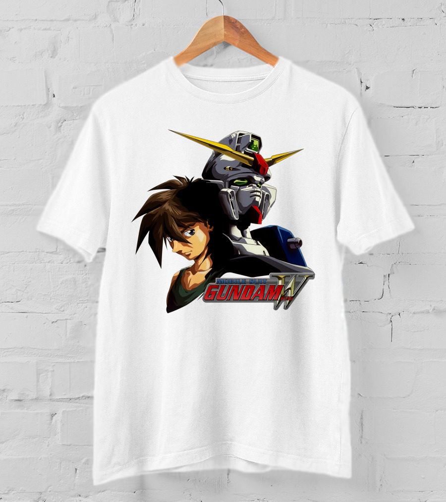 Mobile Suit Gundam Wing Hero And Robot T-Shirt