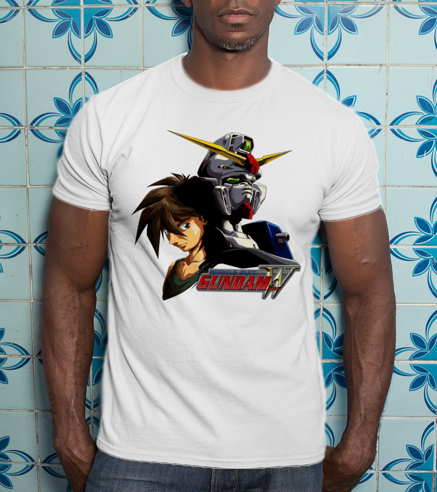 Mobile Suit Gundam Wing Hero And Robot T-Shirt