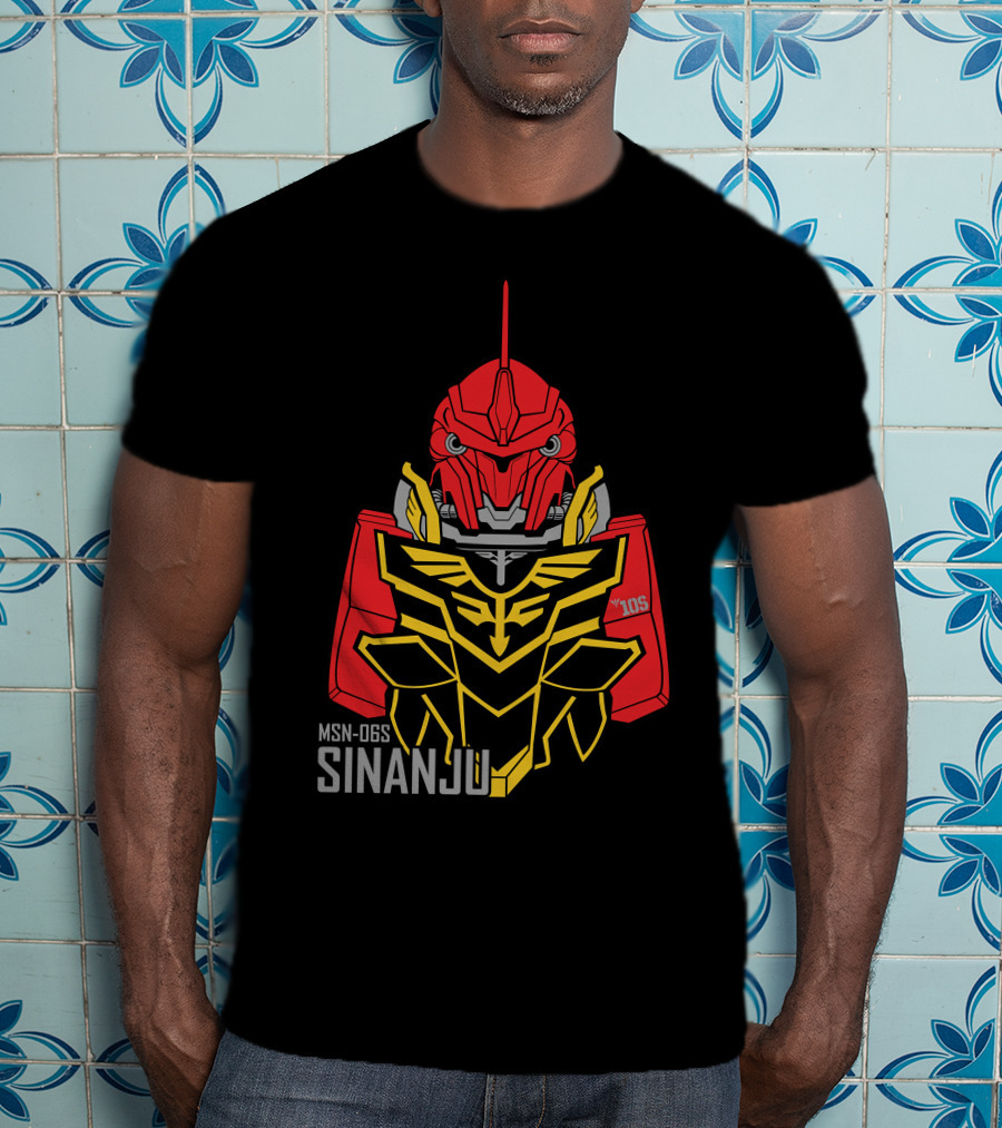 MSN-06S Sinanju Red Warrior Gundam T-Shirt