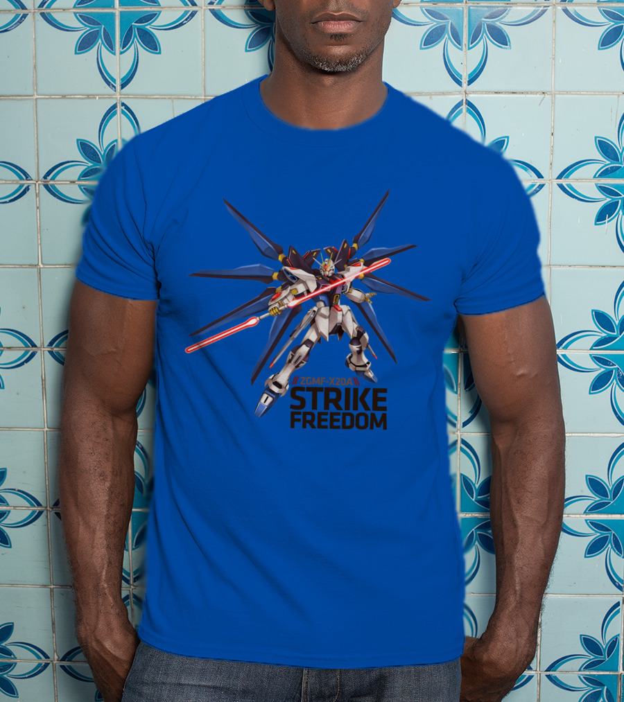 ZGMF-X20A Strike Freedom Gundam Mobile Suit T-Shirt
