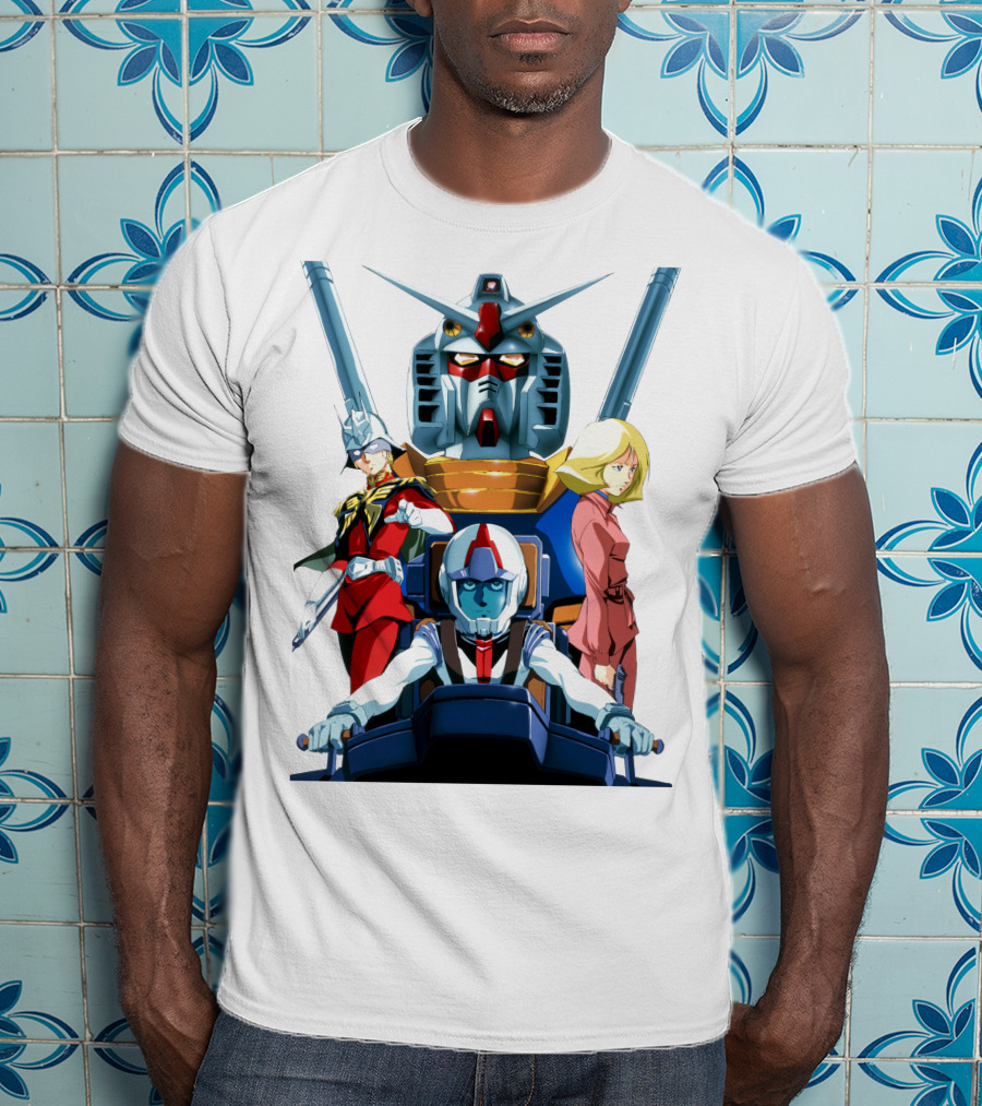 Mobile Suit Gundam Anime Characters Compilation T-Shirt