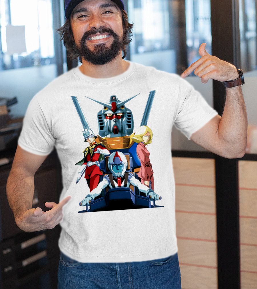 Mobile Suit Gundam Anime Characters Compilation T-Shirt