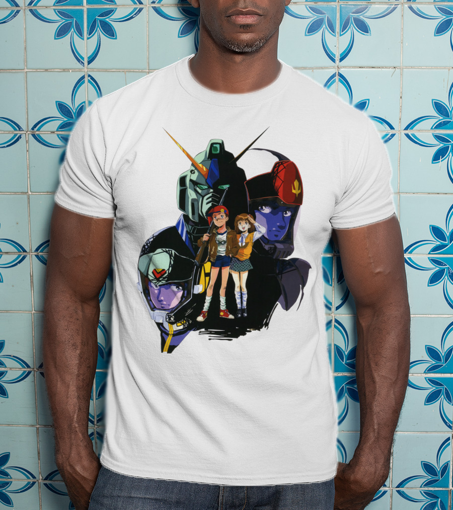 Mobile Suit Gundam Iconic Characters And Mecha Compilation T-Shirt