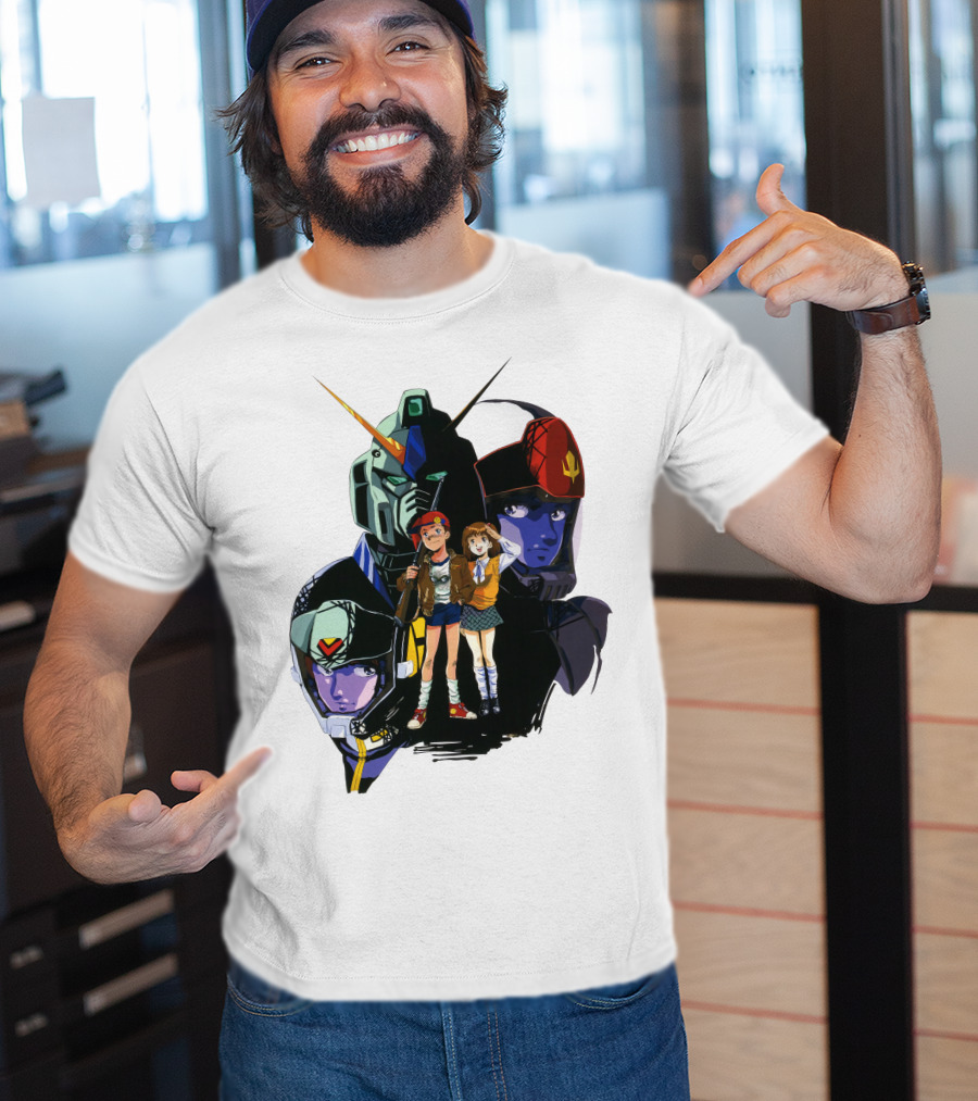 Mobile Suit Gundam Iconic Characters And Mecha Compilation T-Shirt