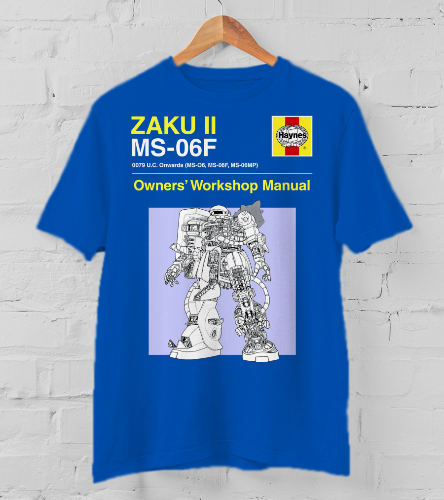 ZAKU II MS-06F 0079 U.C. Onwards Owners' Workshop Manual T-Shirt