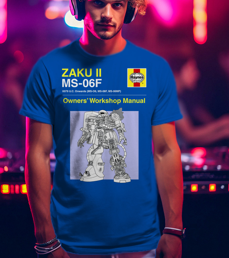 ZAKU II MS-06F 0079 U.C. Onwards Owners' Workshop Manual T-Shirt